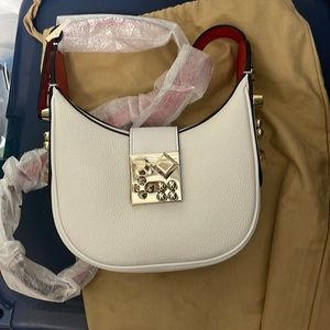 BNWT Christian Louboutin Fève Grained Calfskin Carasky Mini Bag